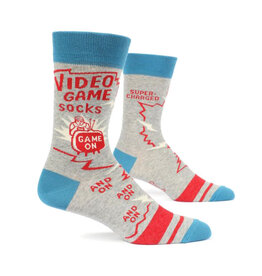 Blue Q Video Game Men's Crew Socks