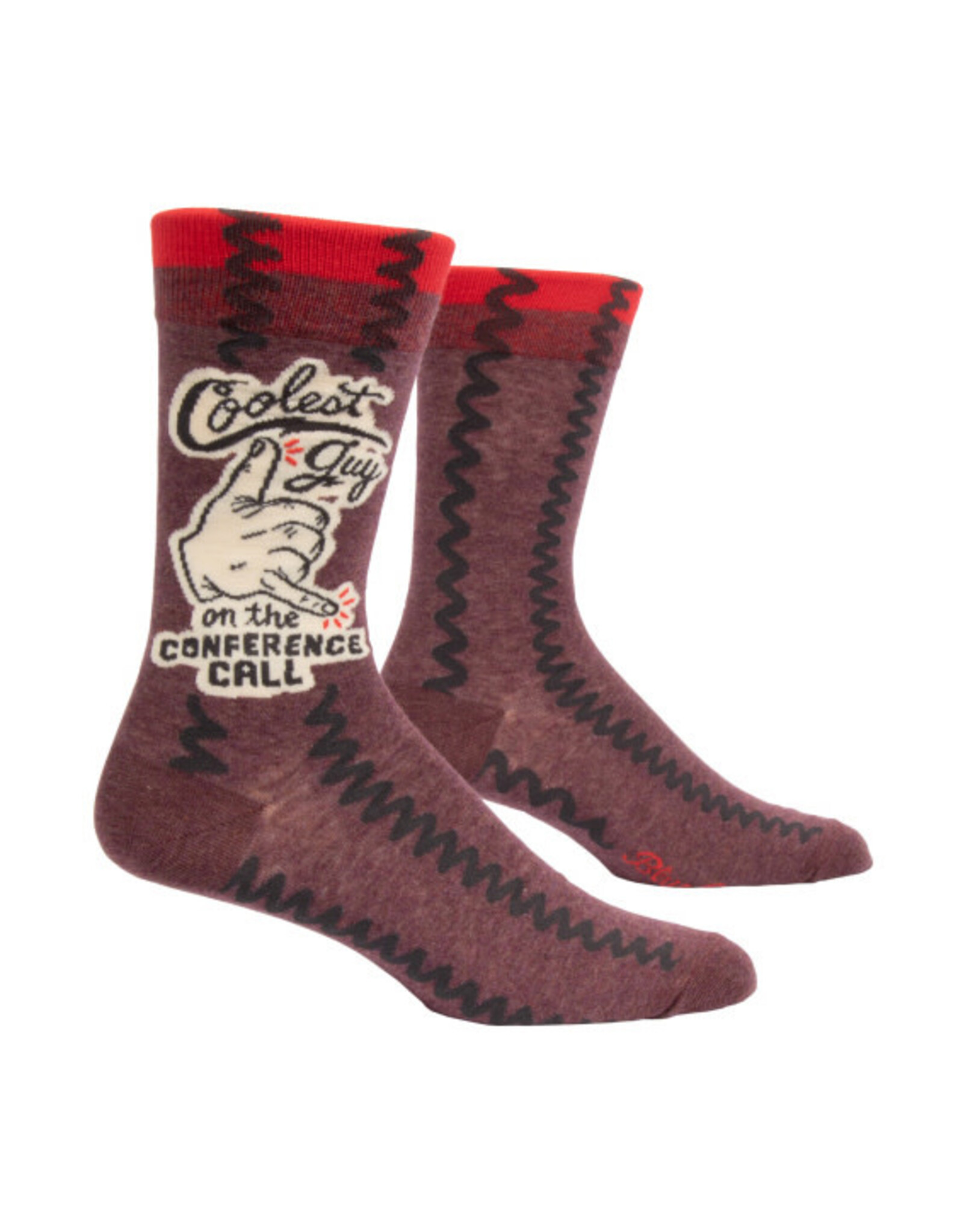 Blue Q Coolest Guy on the Conference Call Men's Crew Socks