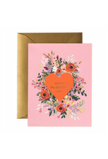 Rifle Paper Co. Blooming Heart Valentine's Day Notecard