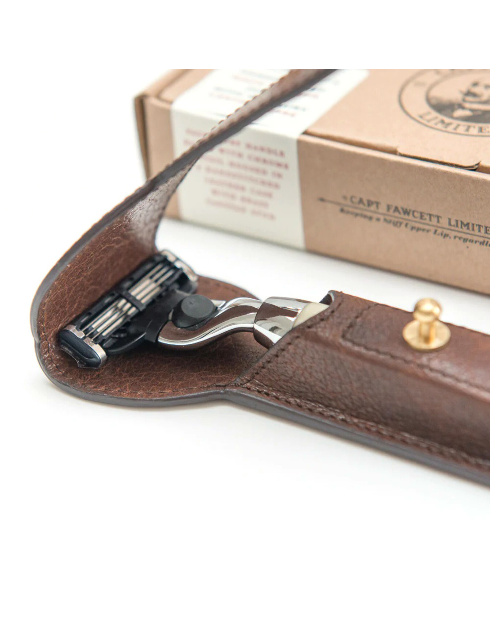 Captain Fawcett Ltd. Razor with Leather Razor Case