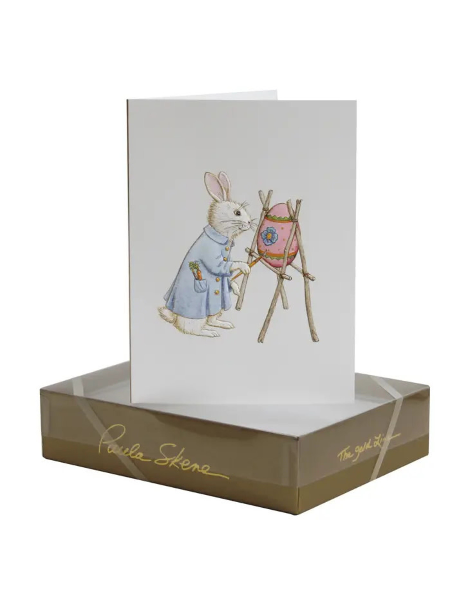 Paula Skene Designs Artist Bunny Easter A6 Notecard