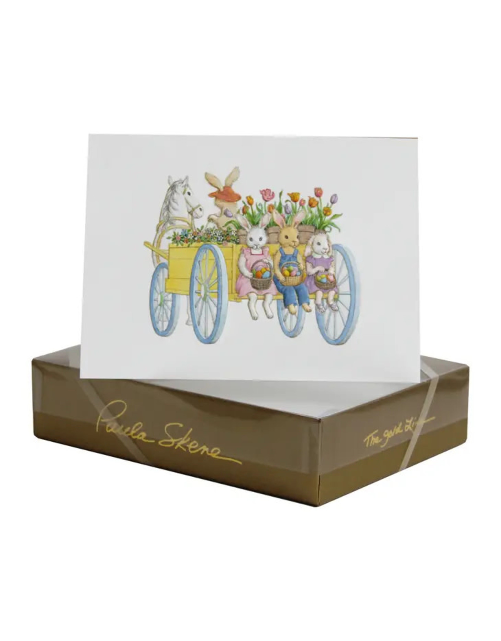 Paula Skene Designs Easter Cart Easter A6 Notecard