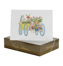 Paula Skene Designs Easter Cart Easter A6 Notecard