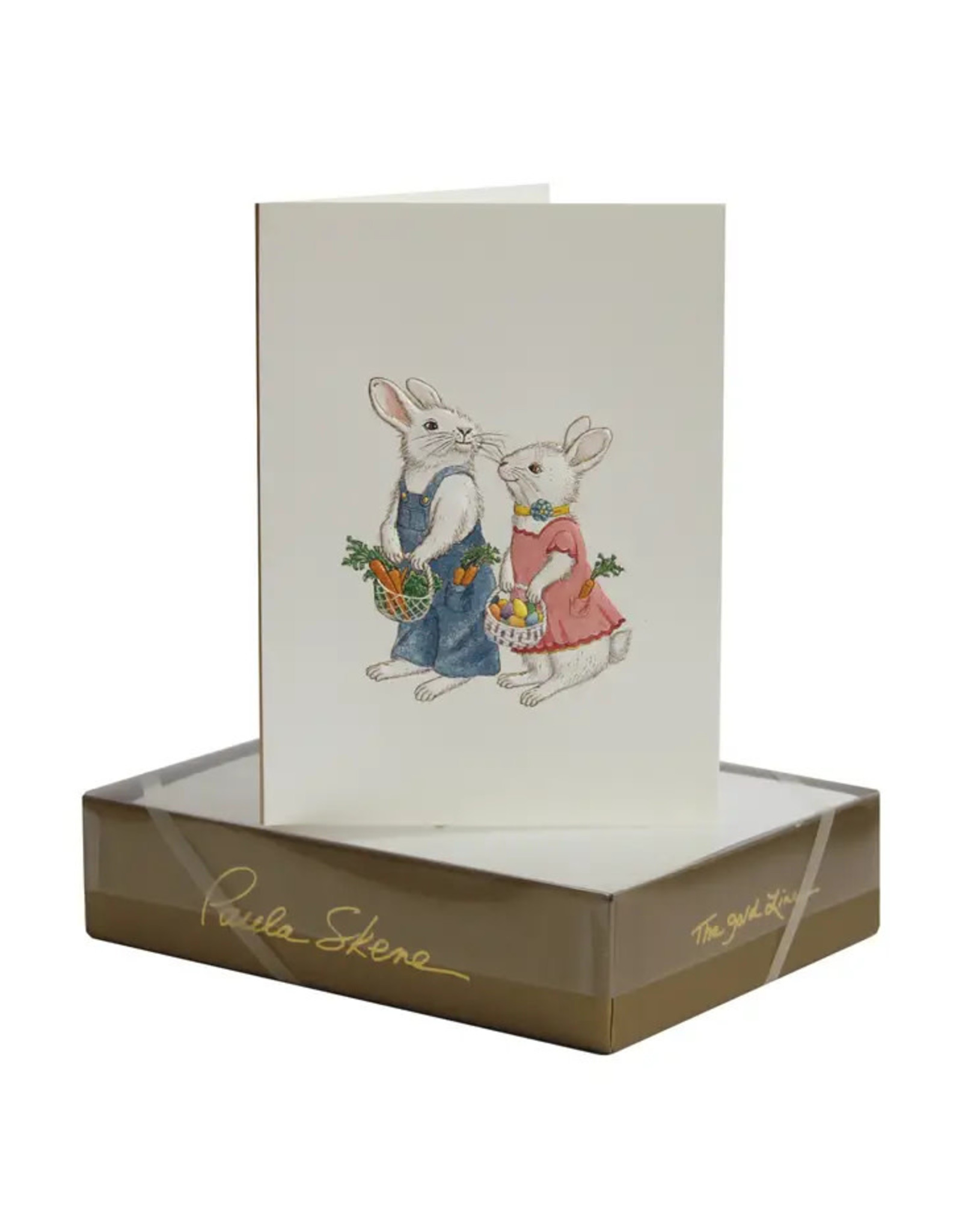 Paula Skene Designs Gardener Bunny Easter A6 Notecard
