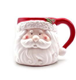 Two's Company Jolly Santa Mug