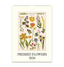 Cavallini Papers & Co. 2024 Wall Calendar Pressed Flowers