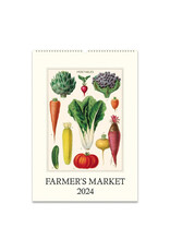 Cavallini Papers & Co. 2024 Wall Calendar Farmer's Market