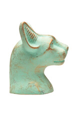 Discoveries Egyptian Imports 3.5 in. Bastet Cat Bust Patina Small