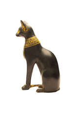 Discoveries Egyptian Imports 6 in. Fine Bastet Cat Antique Gold