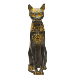 Discoveries Egyptian Imports 6 in. Fine Bastet Cat Antique Gold