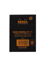 Rhodia Black Lined Classic Notepad