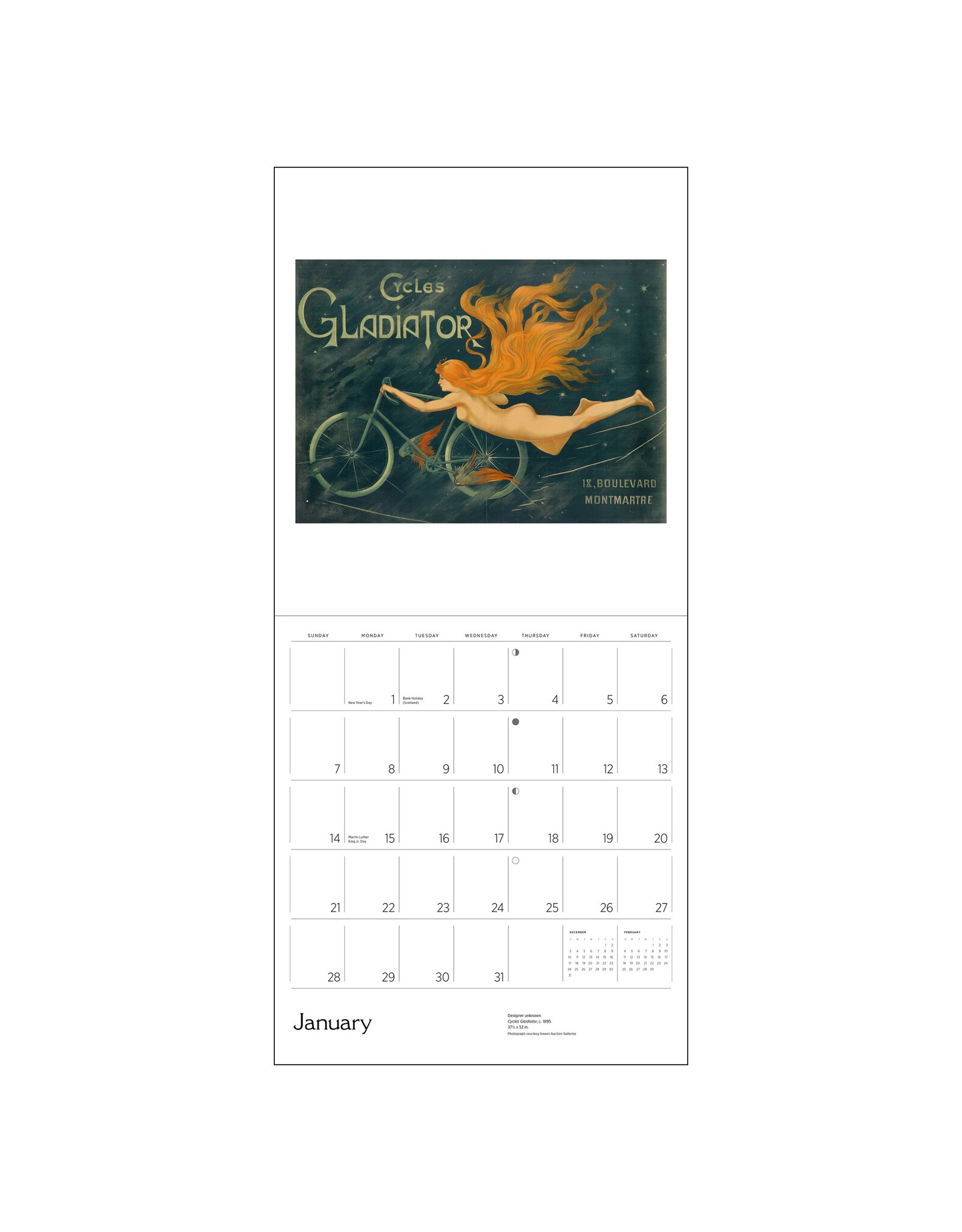 Pomegranate Bicycles: Vintage Posters 2024 Wall Calendar