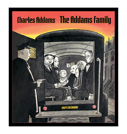 Pomegranate Charles Addams: The Addams Family 2024 Wall Calendar