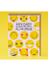 Hello!Lucky All the Smiles  A2 Father's Day Notecard