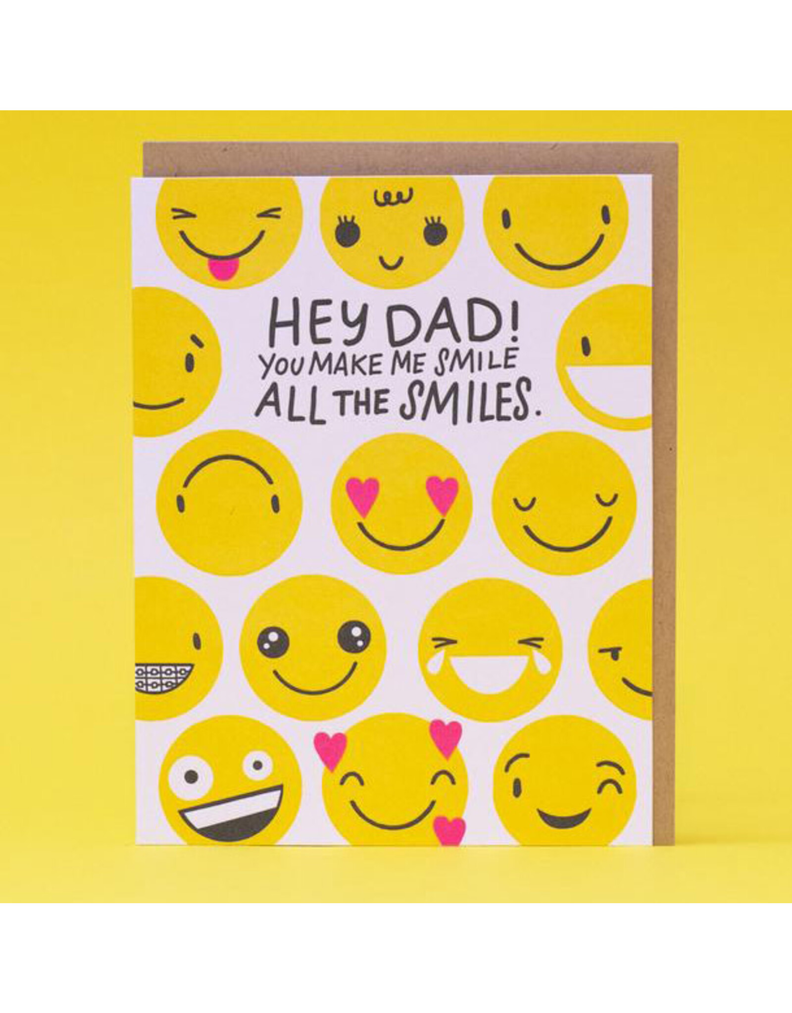 Hello!Lucky All the Smiles  A2 Father's Day Notecard