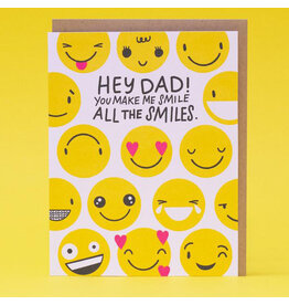 Hello!Lucky All the Smiles A2 Father's Day Notecard