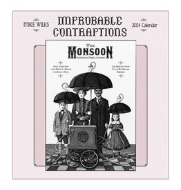 Pomegranate Mike Wilks: Improbable Contraptions 2024 Wall Calendar
