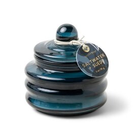Paddywax Saltwater + Suede Beam 3oz Navy Glass Candle