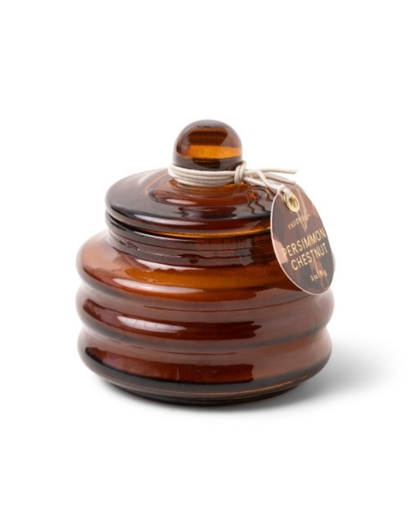 Paddywax Persimmon Chestnut Beam 3oz Amber Glass Candle