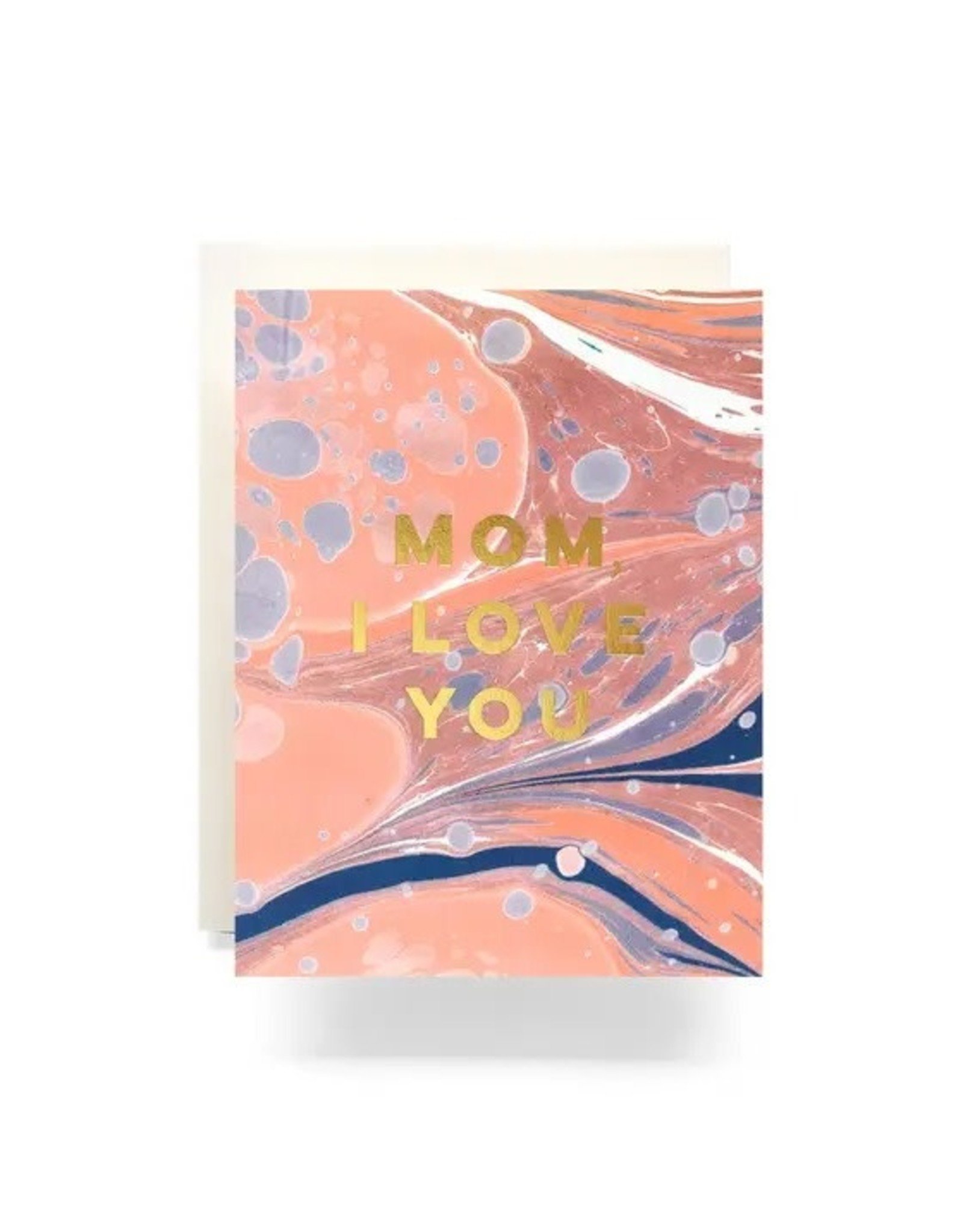 Antiquaria Marble Love You Mom A2 Notecard