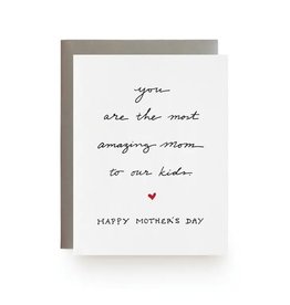 Wild Ink Press Amazing Mom to Our Kids A2 Notecard