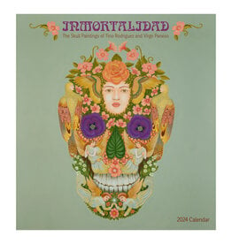 Pomegranate Immortalidad: The Skull Paintings of Tino Rodriguez and Virgo Paraiso 2024 Wall Calendar