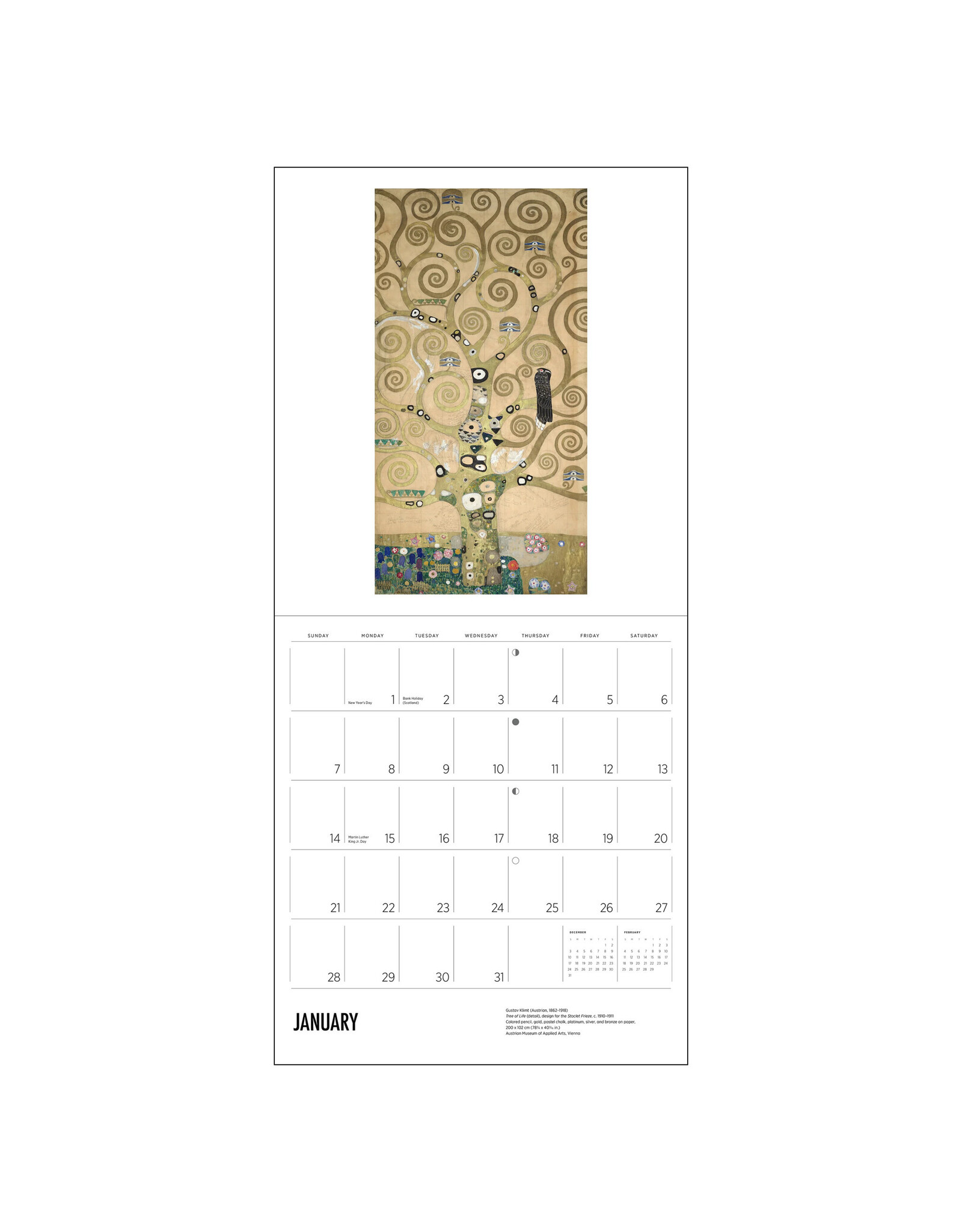 Pomegranate Gustav Klimt 2024 Wall Calendar