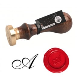 J. Herbin "A" Old Style Script Letter Seal + Handle