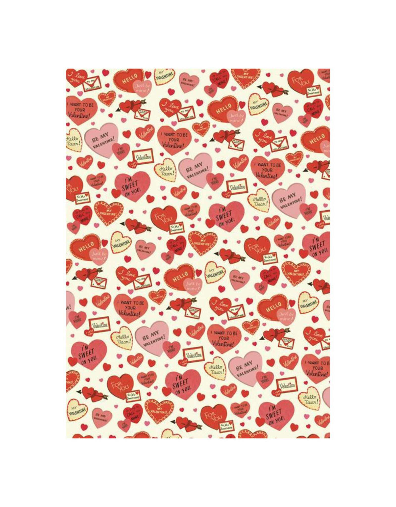 Cavallini Papers & Co. Wrap Valentine Hearts