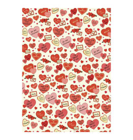 Cavallini Papers & Co. Wrap Valentine Hearts