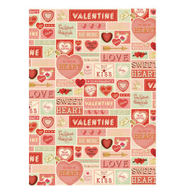 Cavallini Papers & Co. Wrap Valentine Greetings