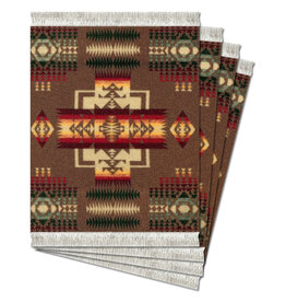 FiberLok Technologies, Inc. Chief Joseph Khaki Coaster Rug