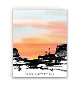 Antiquaria Desert Sunset Father's Day A2 Notecard
