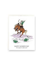 Antiquaria Bucking Bronc Father's Day A2 Notecard