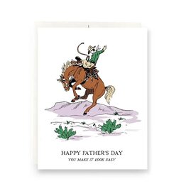 Antiquaria Bucking Bronc Father's Day A2 Notecard