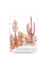 Antiquaria Cactus Sunset Father's Day A2 Notecard
