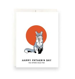 Antiquaria Fox Father's Day A2 Notecard