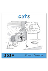 Nelson Line Studio Cats 2024 Cartoon Wall Calendar