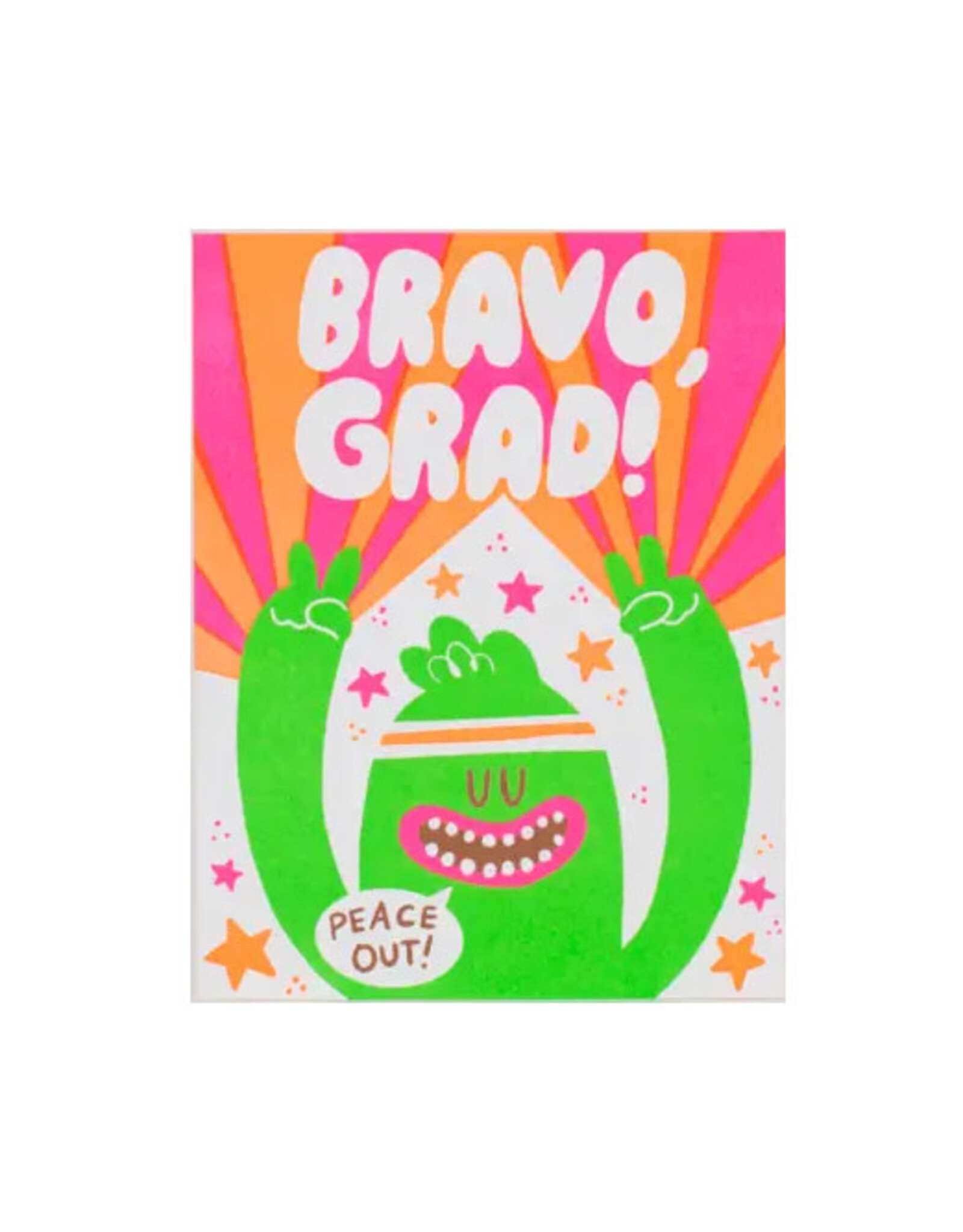 Hello!Lucky Bravo Grad Monster A2 Notecard