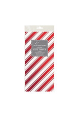 The Gift Wrap Company Foil Cane Red Holo Foil Stamped Tissue