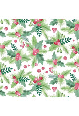 The Gift Wrap Company Holly Dance Printed Tissue