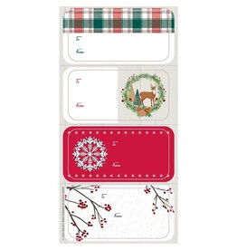 The Gift Wrap Company Homestead Christmas Greeting Label Pack