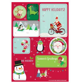 The Gift Wrap Company Kidding Around Christmas Label Sheets