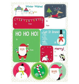 The Gift Wrap Company Oh What Fun! Christmas Label Sheets
