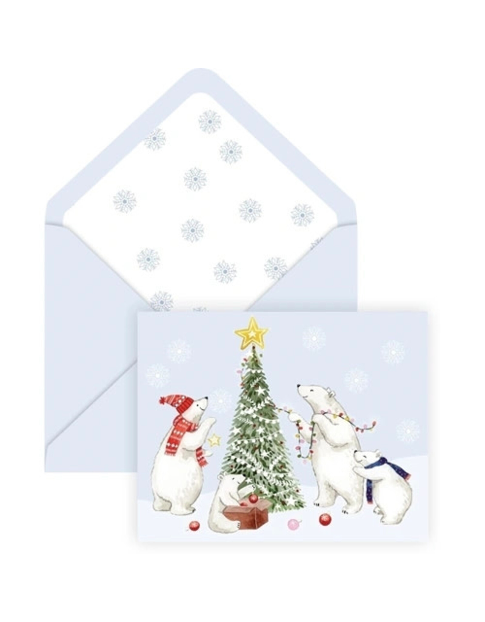 The Gift Wrap Company Polar Fete Box of 5 Christmas Notecards