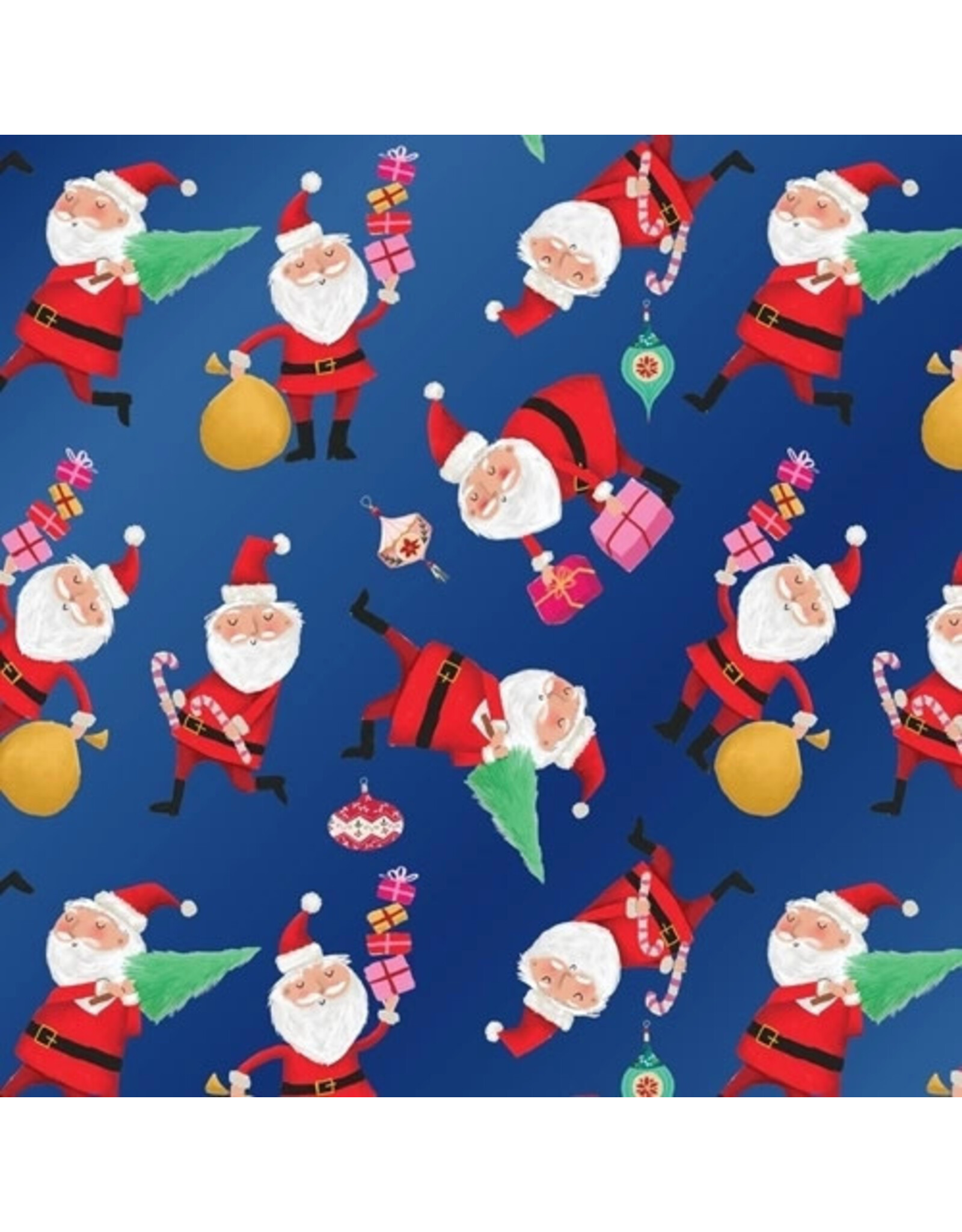 The Gift Wrap Company Santa's Folly 9 ft Jumbo Roll Christmas Wrapping Paper