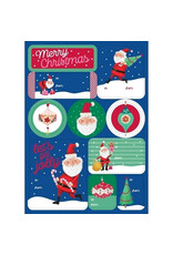 The Gift Wrap Company Santas Folly Christmas Label Sheets
