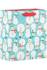 The Gift Wrap Company Snowman Celebration Medium Christmas Gift Bag