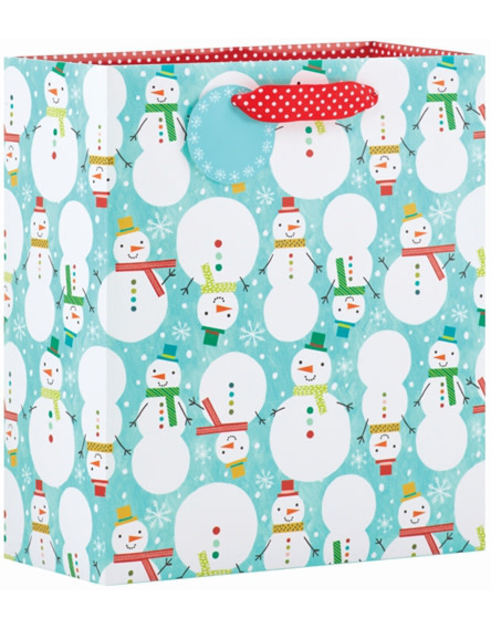 The Gift Wrap Company Snowman Celebration Medium Christmas Gift Bag