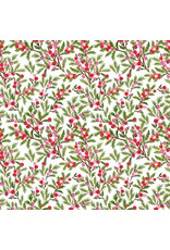 The Gift Wrap Company Sweet Berry Branches 10 ft Jumbo Roll Christmas Wrapping Paper